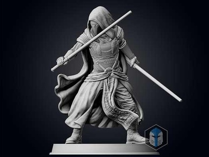 darth Revan pose 1 ficcional personagens 3d print model - Mito3D