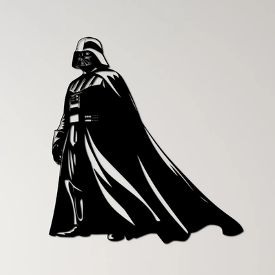 darth vader mauer kunst 3d modelle download realität wolke 3d print model - Mito3D