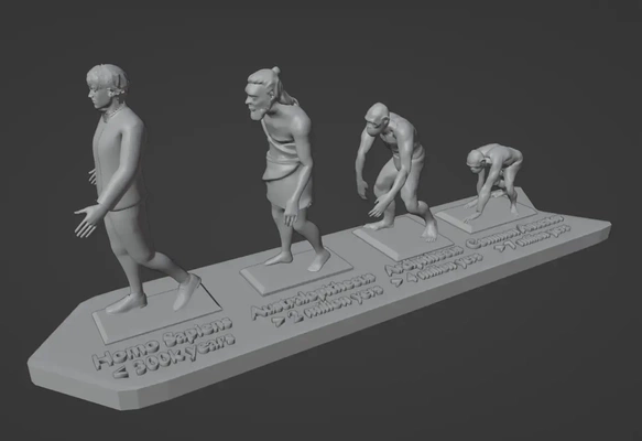 darwin singes 3d modèles télécharger créalité nuage 3d print model - Mito3D