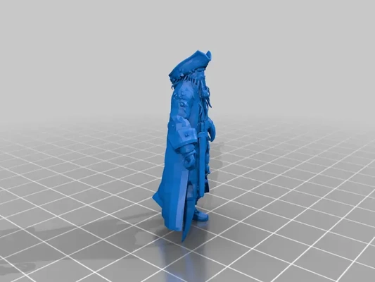 davy jones pirate 3d modèles télécharger créalité nuage 3d print model - Mito3D