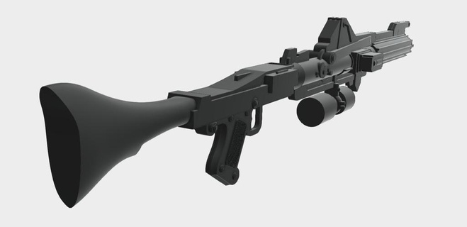 dc 15 15a clonetrooper blaster fusil étoile guerres 3d print model - Mito3D