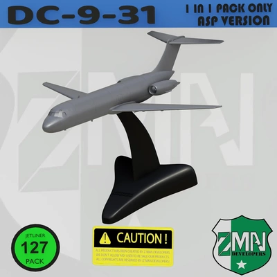 dc 9 31 style c 3d modelos baixar crialidade nuvem 3d print model - Mito3D