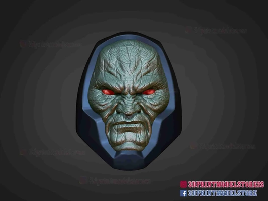 dc comic darkseid kopf bildhauerei 3d modelle download realität wolke 3d print model - Mito3D