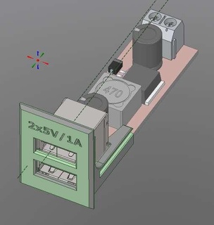 dc Konverter Schritt Halter Unterstützung Gadgets Elektronik 3d print model - Mito3D
