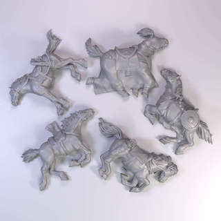 morto cavalos colheita guerra brinquedos jogos 3d print model - Mito3D