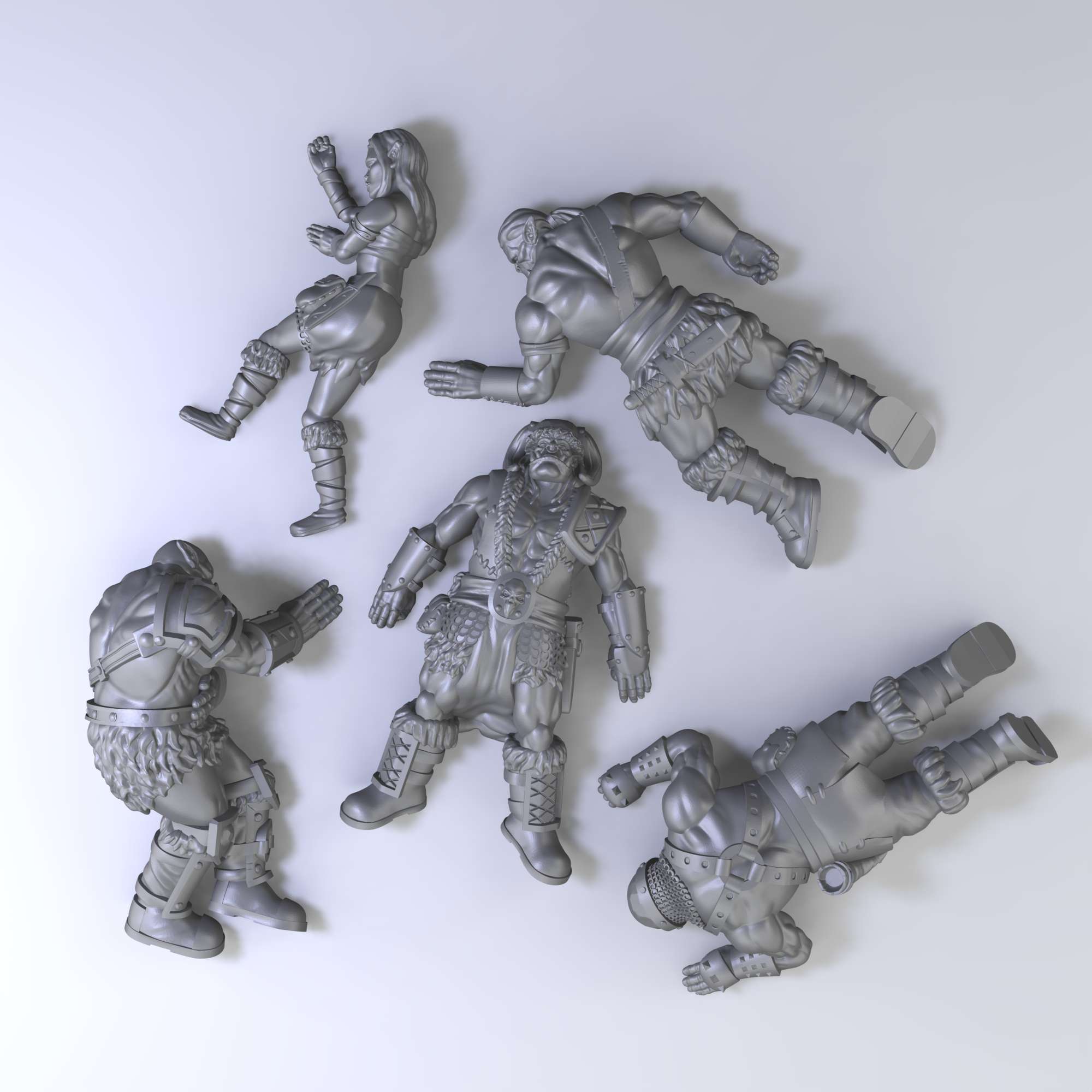 dead orcs harvest war Toys & Games 3D print model - Mito3D