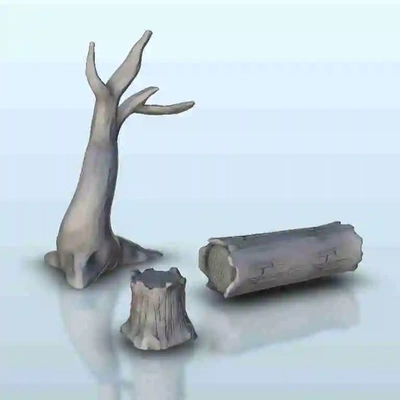 morto albero boschi miniature warhammer terreno scenario t 3d modelli scarica creality nube alberi 3d print model - Mito3D