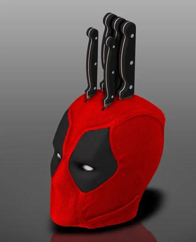 deadpool knifeholder 3d models download creality cloud 3d print model - Mito3D