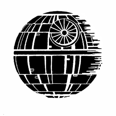 death star estêncil 3d modelos baixar crialidade nuvem 3d print model - Mito3D