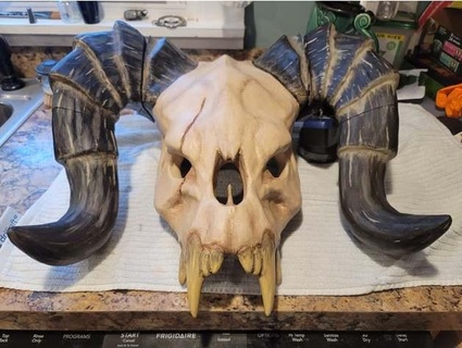 deathclaw cranio maschera maschere caschi 3d print model - Mito3D