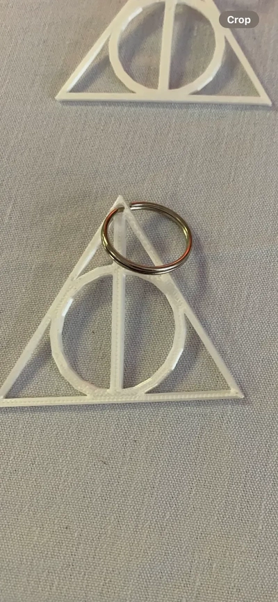 ölümcül hallows anahtarlık 3d modeller indir creality bulut 3d print model - Mito3D