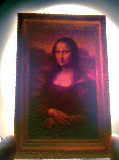 dezimiert mona lisa lithophan 3d modelle download realität wolke 3d print model - Mito3D