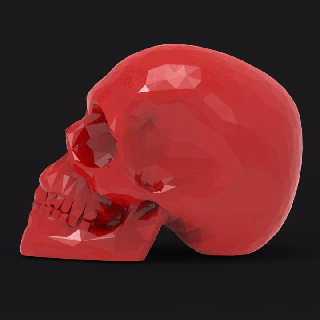 decorativo cráneo lápiz soporte 3d print model - Mito3D