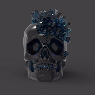 decorativo cráneo 3d print model - Mito3D