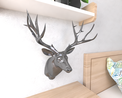 deer head lowpoly low poly Mammal 3d print model - Mito3D