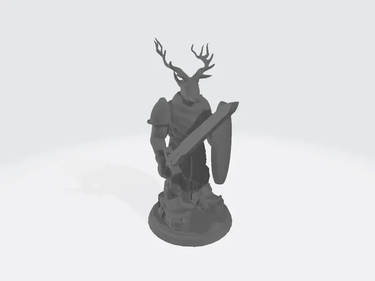 hirsch hoplit soldat 3d modelle download realität wolke 3d print model - Mito3D