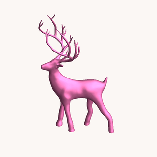 deer Mammal 3d print model - Mito3D