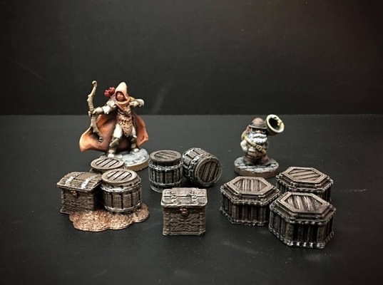 delving decor dwarven loot markers 28mm heroic scale 3d models download creality cloud 3d print model - Mito3D