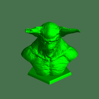 iblis yaratık büst karakterler 3d print model - Mito3D