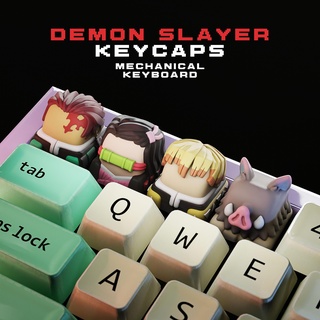 demon slayer keycaps - mechanical keyboard Fictional Characters 3d print model - Mito3D