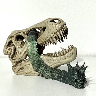 serpent démon jouet articulé 3d modèles télécharger créalité nuage 3d print model - Mito3D