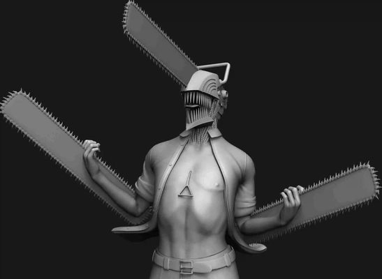 denji chainsaw man - ready to print 3d model models download creality cloud fictional characters 3d print model - Mito3D