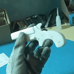 derringer 3d modelos descargar crealidad nube juguete armas 3d print model - Mito3D