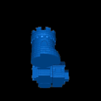 escritorio almacenamiento castillo 3d modelos descargar crealidad nube 3d print model - Mito3D