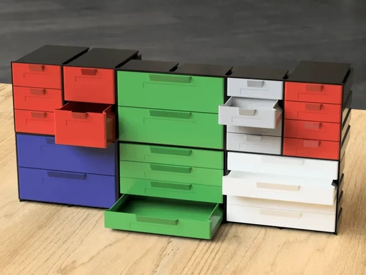 masaüstü deskmodular drawers ekonomik hızlı baskı 3d modeller indir creality bulut 3d print model - Mito3D