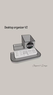 bureau organisateur v2 3d print model - Mito3D