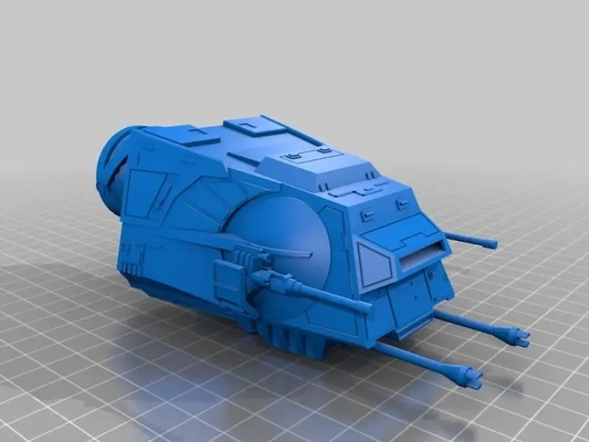 detailed body motorized at-at 3d models download creality cloud 3d print model - Mito3D