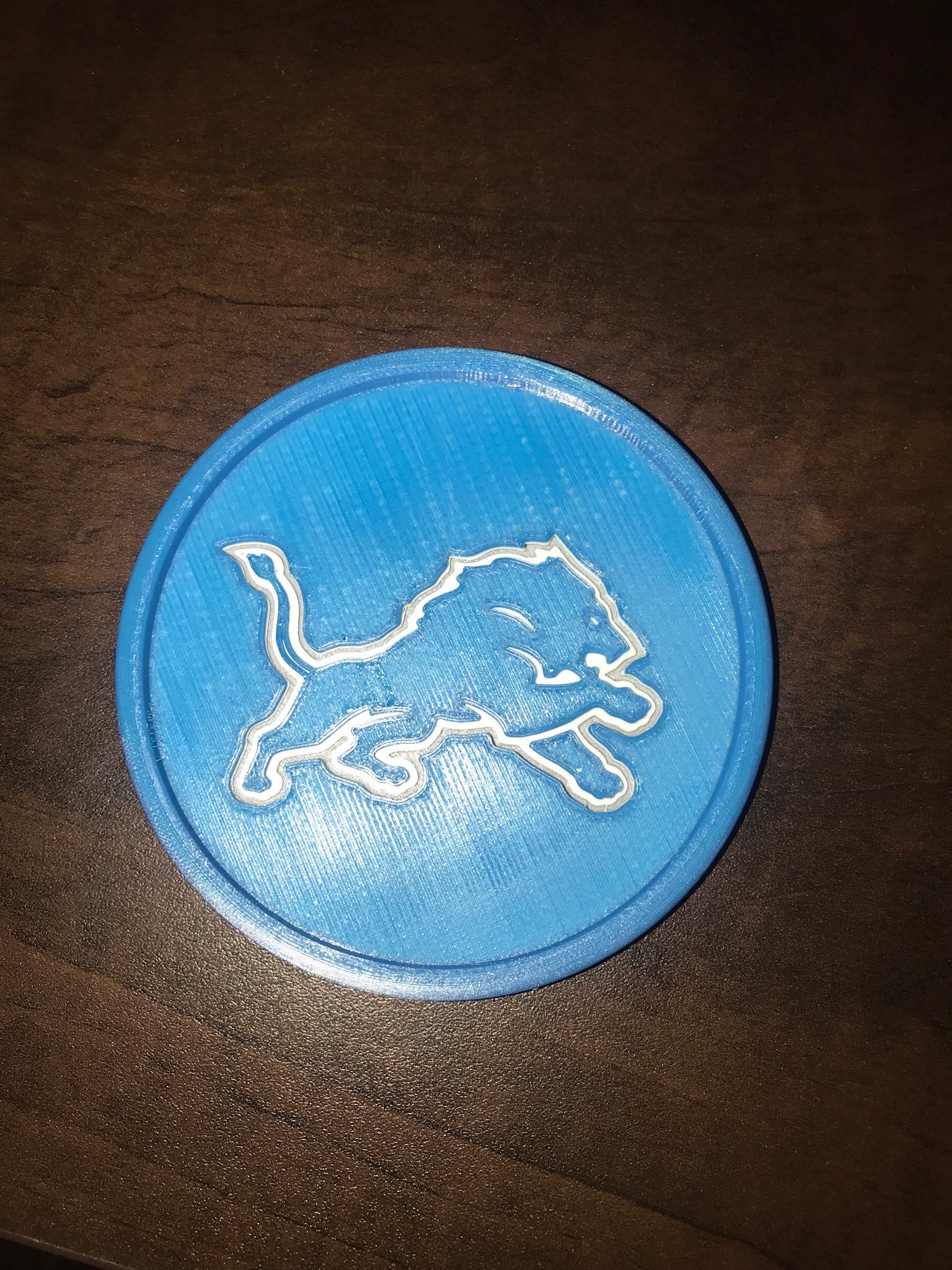 Detroit Lions Coaster 3D print model - Mito3D