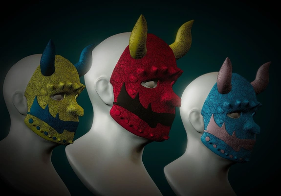 şeytan maske 3d modeller indir creality bulut 3d print model - Mito3D