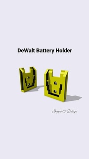 Dewalt Batterie Halter Unterstützung industriell Ausrüstung 3d print model - Mito3D