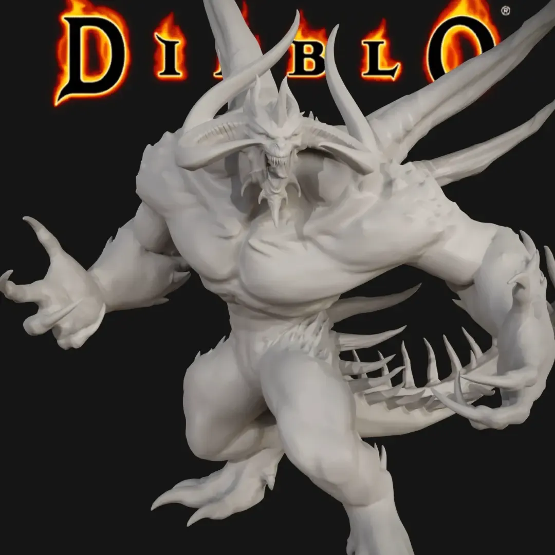 diablo senhor of terror 3d modelos baixar crialidade nuvem 3D print model - Mito3D