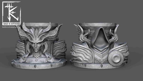 diablo lilith inarius 3d printing mode Fictional Characters 3d print model - Mito3D
