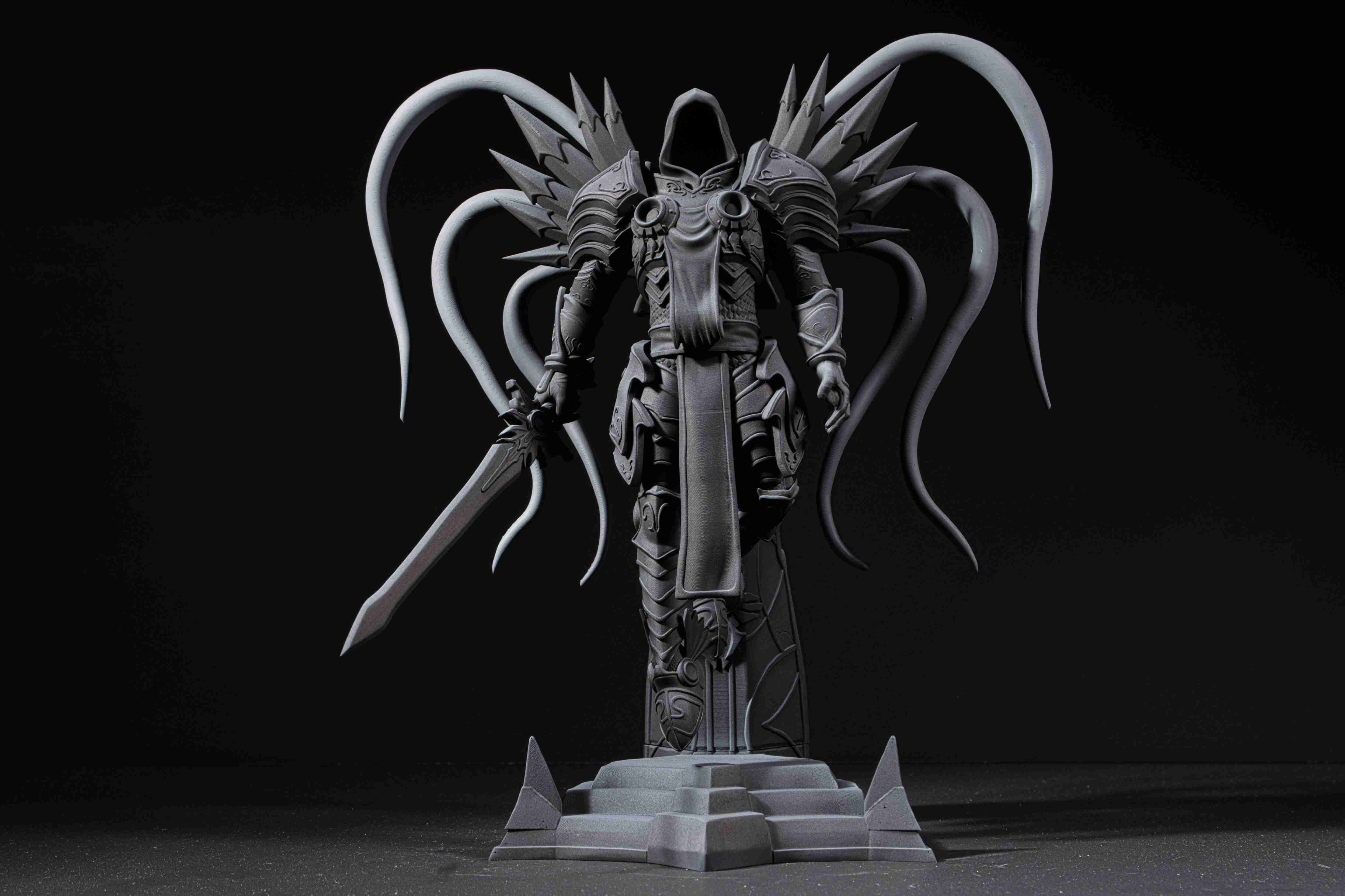 diablo tyrael statue 3d models download creality cloud 3D print model - Mito3D