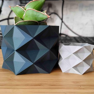 diamond planter & pot plants flowers - vase mode Home Decor 3d print model - Mito3D