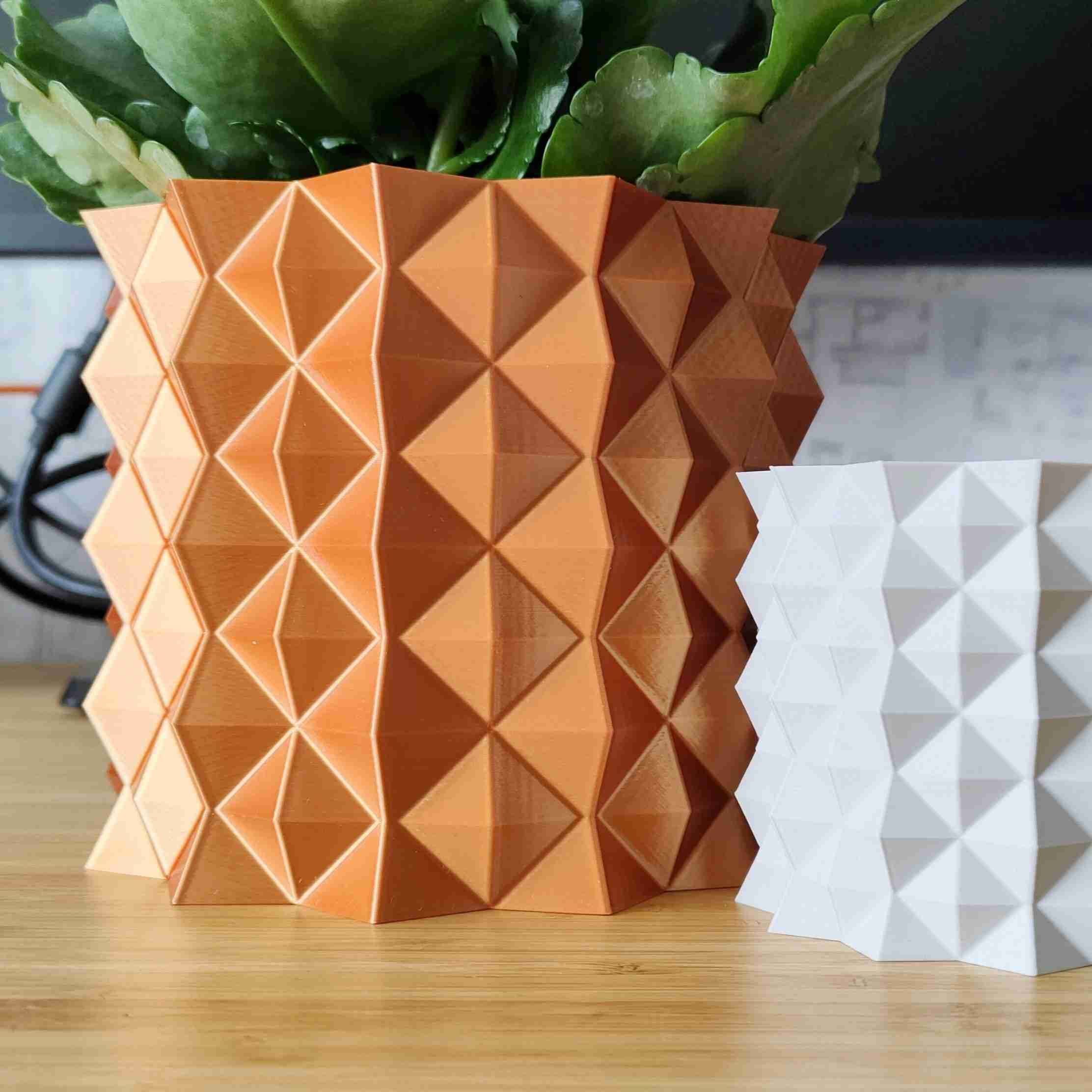 Diamant scheinen Topf Pflanzer Haus Pflanzen Zuhause Dekor 3D print model - Mito3D