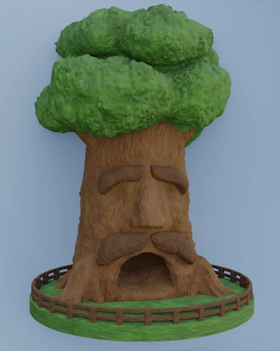 dice tower - deku tree 3d models download creality cloud 3d print model - Mito3D