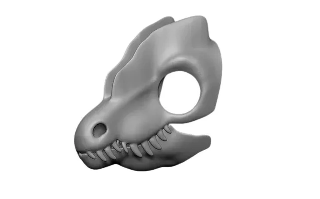 dilophosaurus maske 3d model stl dosya modeller indir creality bulut 3d print model - Mito3D