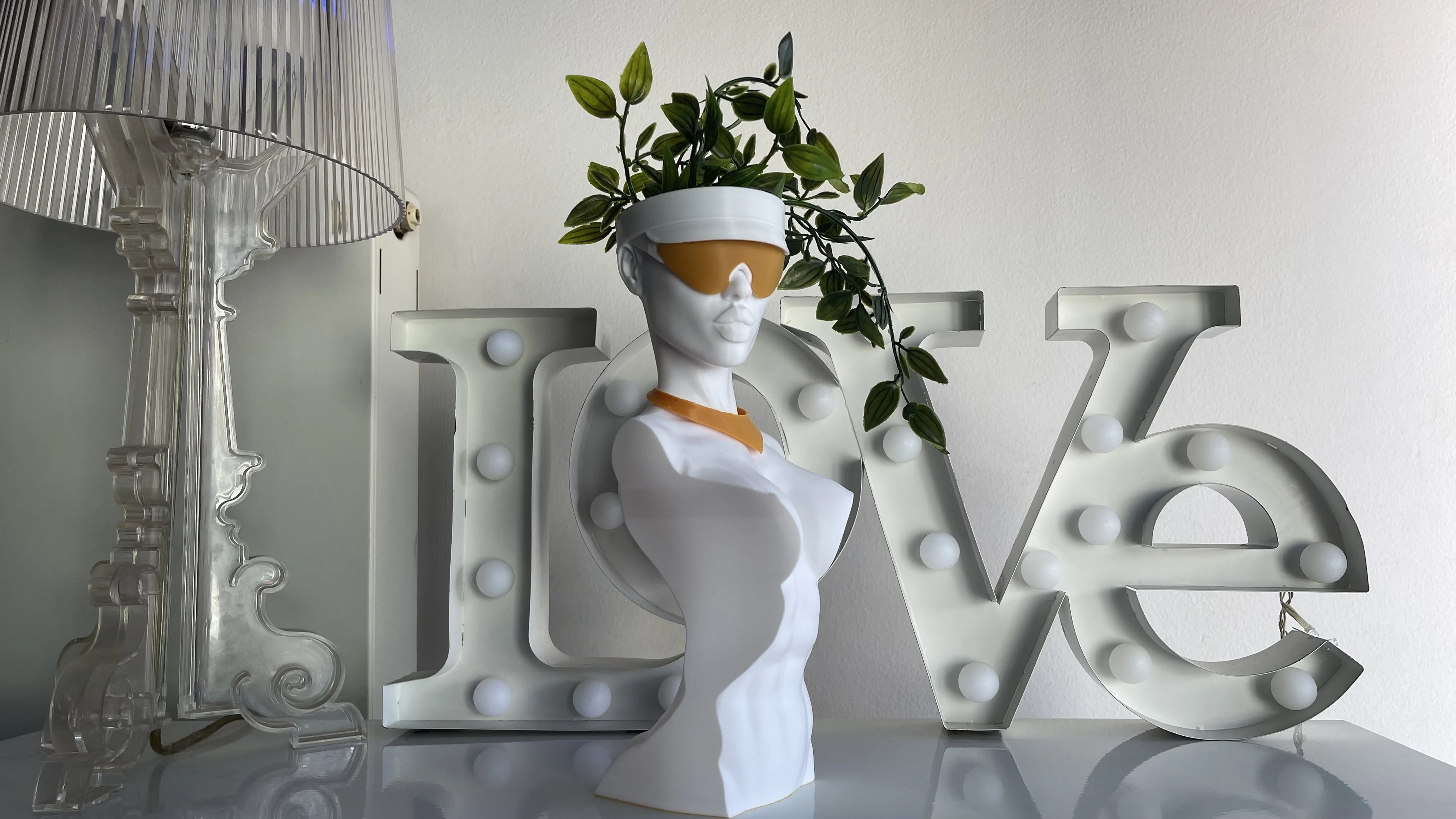 dina flower pot statue 3d models download creality cloud flowers 3D print model - Mito3D