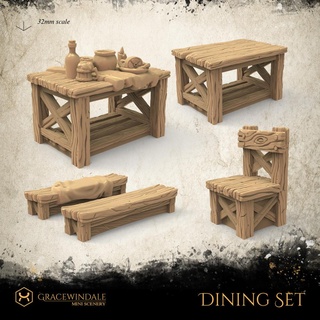 dining set ii Others 3d print model - Mito3D
