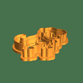 dino cookie cutter Foods 3d print model - Mito3D