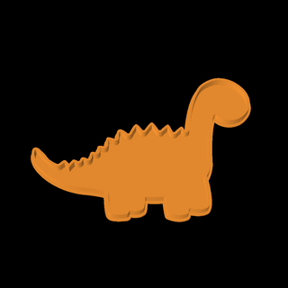 dinossauro lampe animais 3d print model - Mito3D