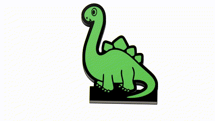 dinosaurio ligero Encendiendo 3d print model - Mito3D