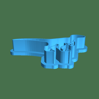 Dino Gliederung Plätzchen Cutter Lebensmittel 3d print model - Mito3D