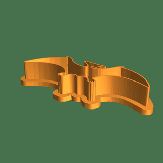 dino outline cookie cutter Foods 3d print model - Mito3D