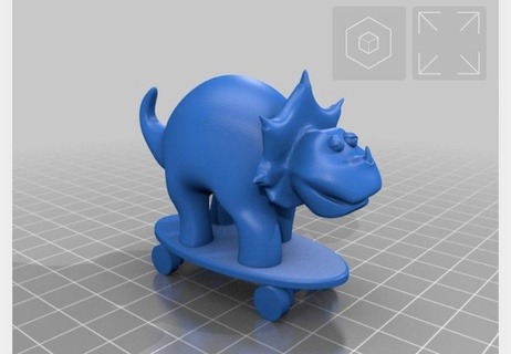 dinosaure patin 3dplaymaker 3d modèles Télécharger créalité nuage animaux 3d print model - Mito3D