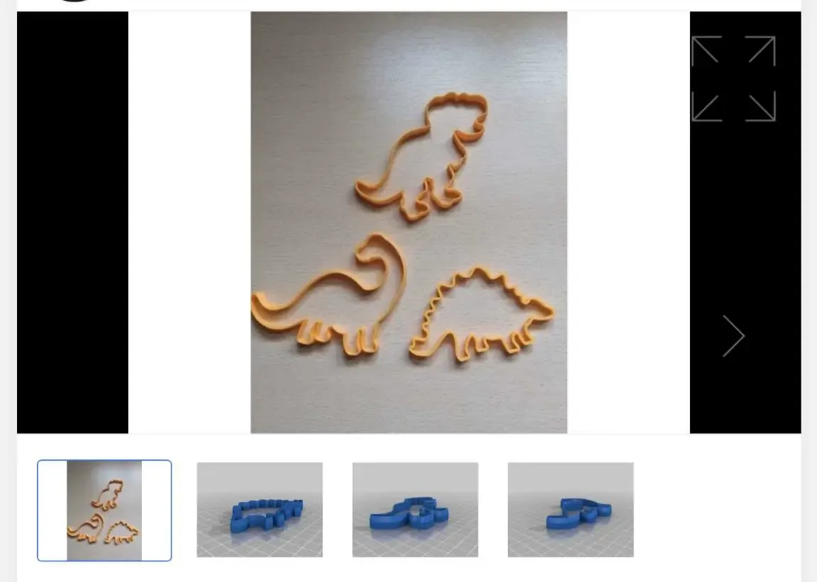 dinosaurier plätzchen schneider 3d modelle download realität wolke 3D print model - Mito3D